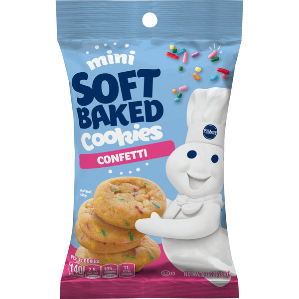 Pillsbury™ Mini Soft Baked Cookies Confetti 18 Ounce Size - 9 Per Case.