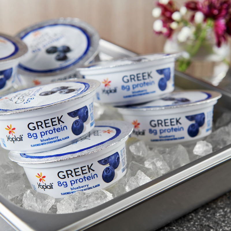 Yoplait® Greek Yogurt Single Serve Cup Blueberry 3.5 Ounce Size - 24 Per Case.