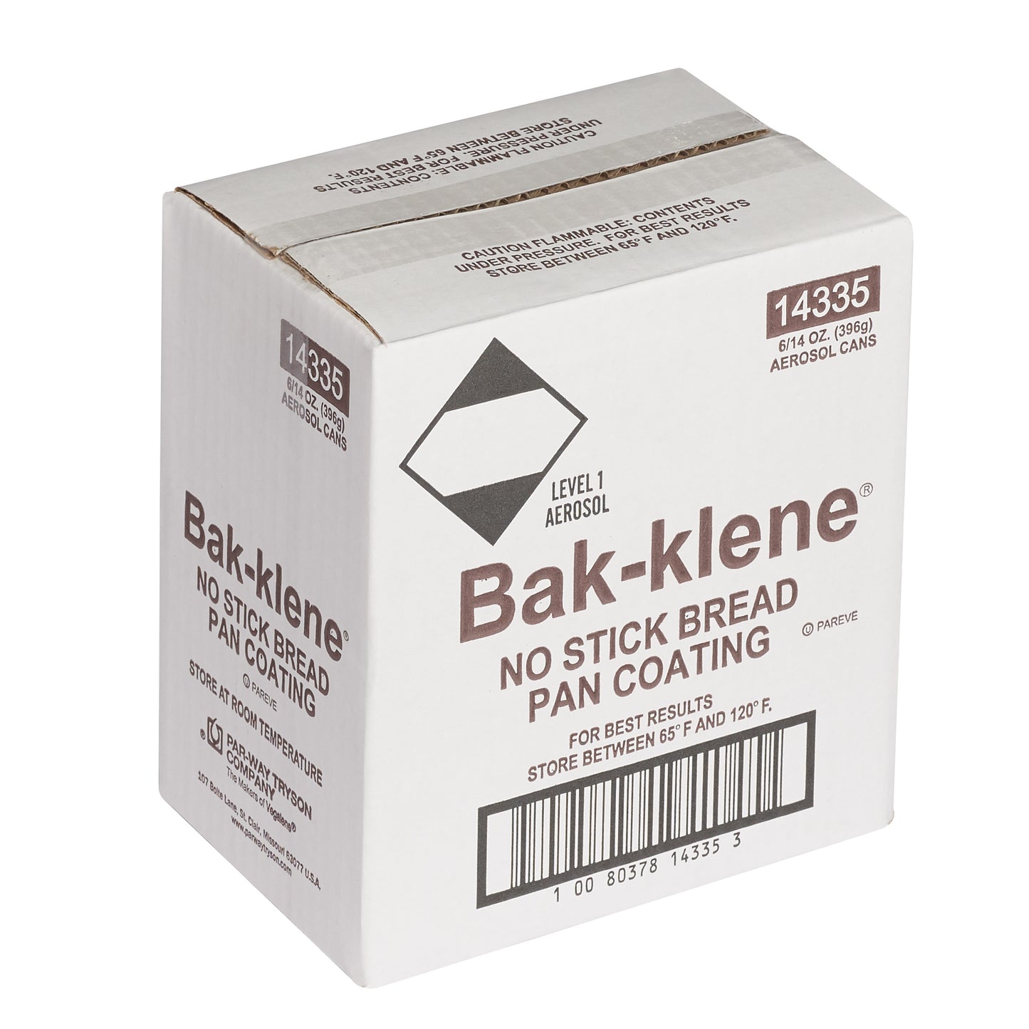 Bak Klene Bread Pan Coating Aerosol 14 Ounce Size - 6 Per Case.