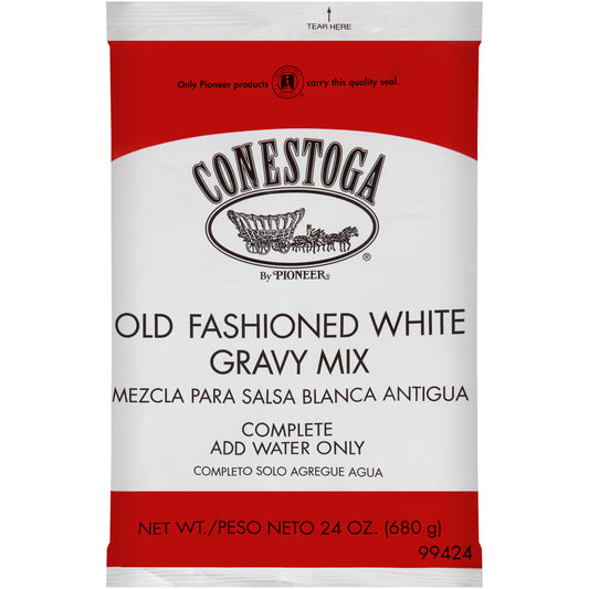 Conestoga Old Fashioned White Gravy Mix 24 Ounce Size - 6 Per Case.