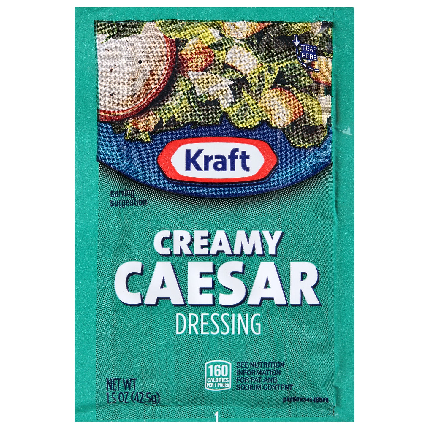 KRAFT Single Serve Signature Creamy Caesar Salad Dressing 1.5 Ounce Packets 60 Per Case