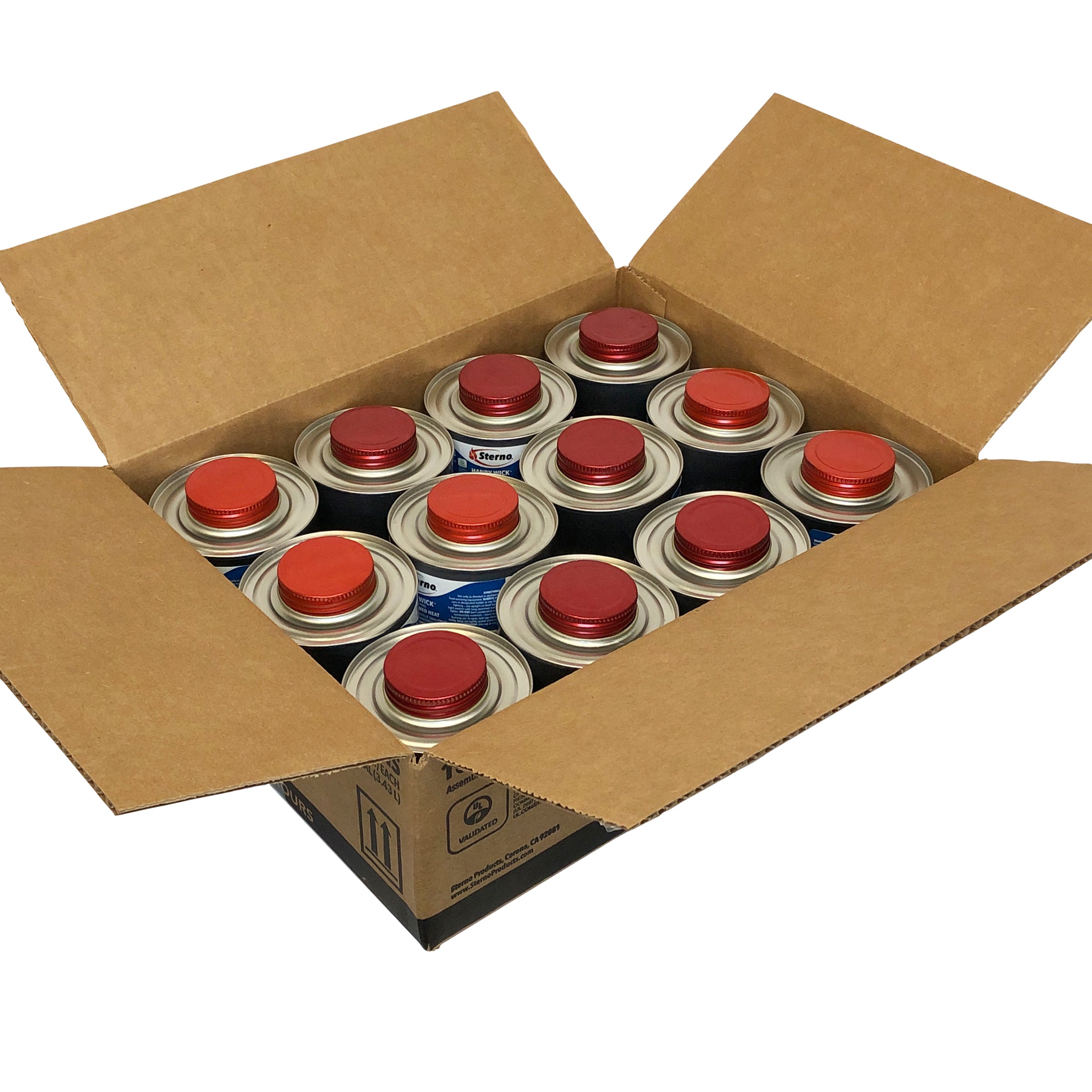 Hour Sterno Handy Wick Twist Cap Chafing Dish Fuel 24 Count Packs - 1 Per Case.
