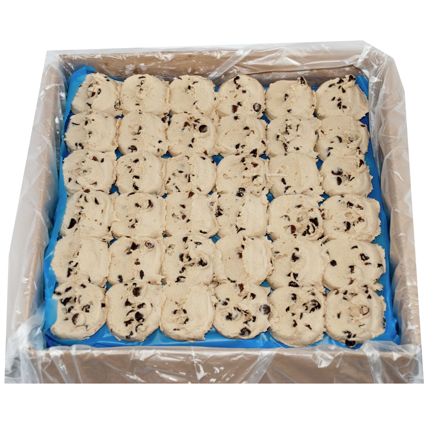 Pillsbury Best™ Frozen Cookie Dough Puck Chocolate Chip 20.25 Pound Each - 1 Per Case.