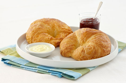 Vie De France Dough Croissant Curved Butter 2.8 Ounce Size - 132 Per Case.