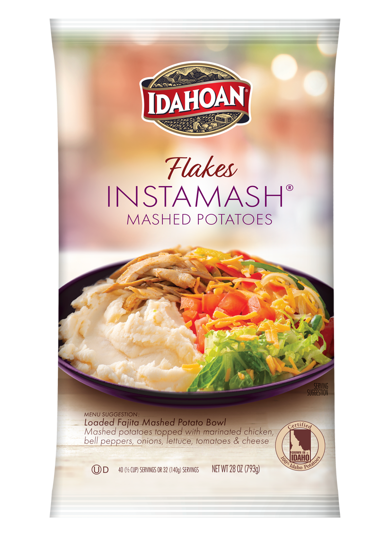 Idahoan® Flakes Instamash® Mashed Potatoes Mix Hs 28 Ounce Size - 12 Per Case.