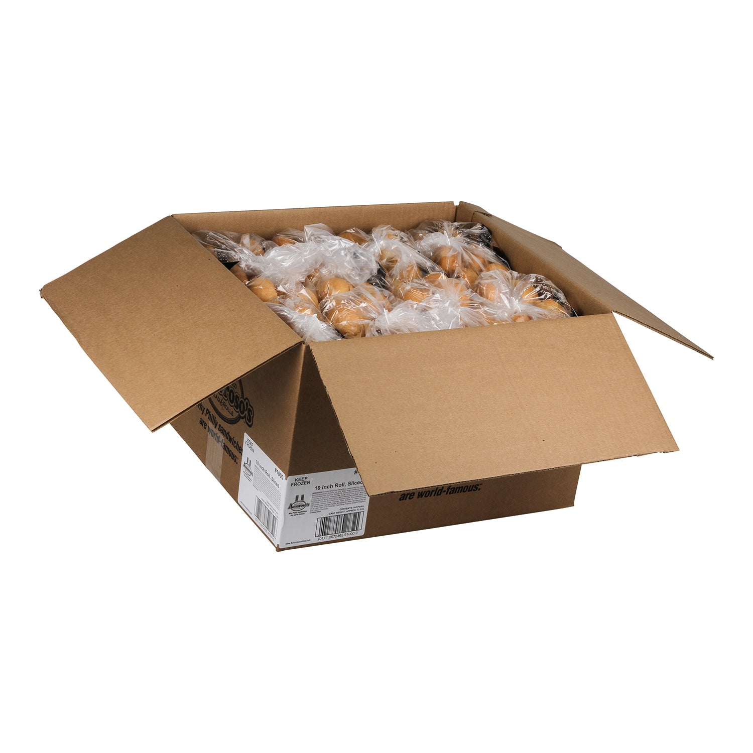 Amoroso's Baking Company In Rolls Sliced 6 Count Packs - 8 Per Case.
