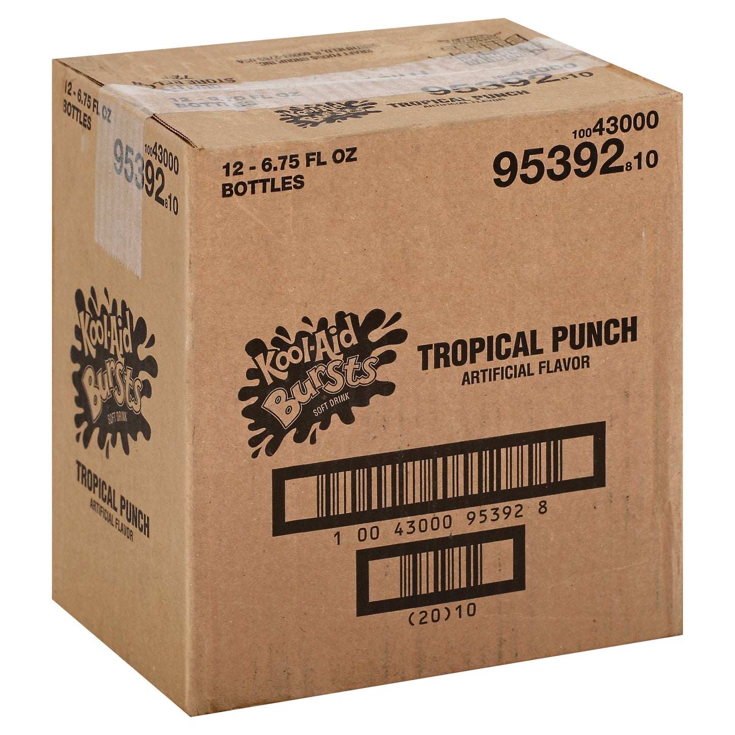 Kool Aid Burst Tropical Punch Beverage, 6.75 Fluid Ounce - 12 Per Case.