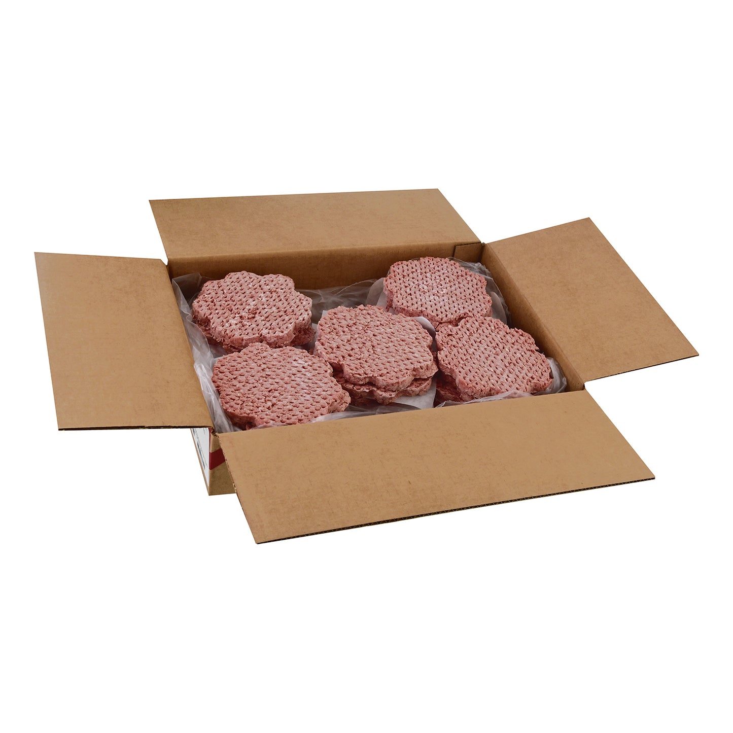 Double Red Provisions Frozen Angus Beef Patty 5.33 Ounce Size - 30 Per Case.