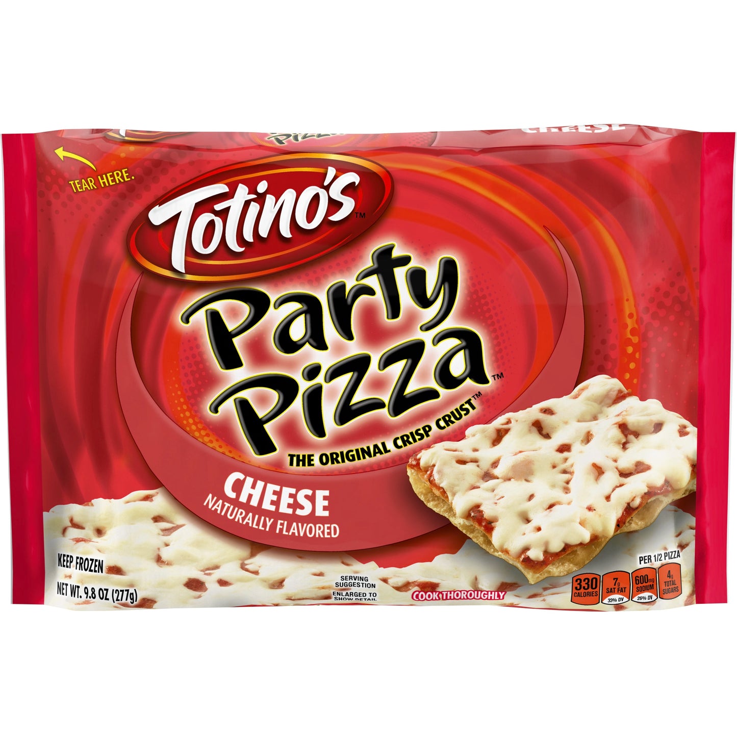 Totino's™ Frozen Party Pizza Cheese 9.8 Ounce Size - 14 Per Case.