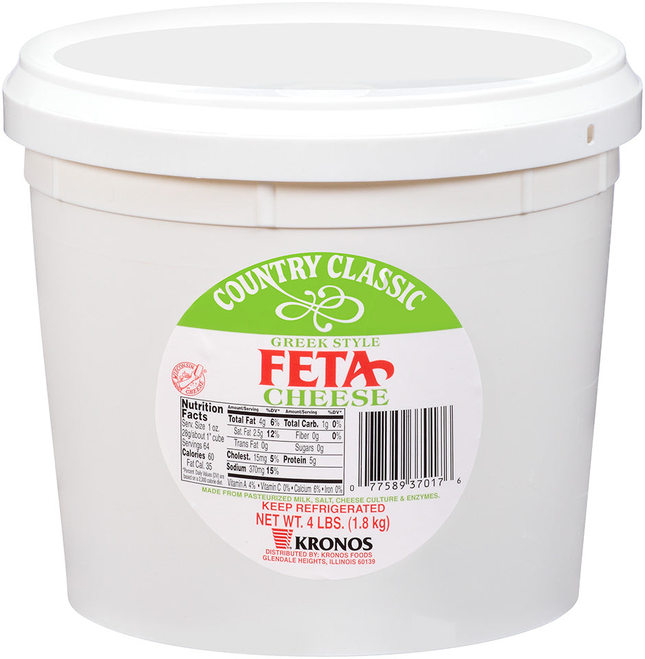 Cheese Feta Country Classic 4 Pound Each - 2 Per Case.