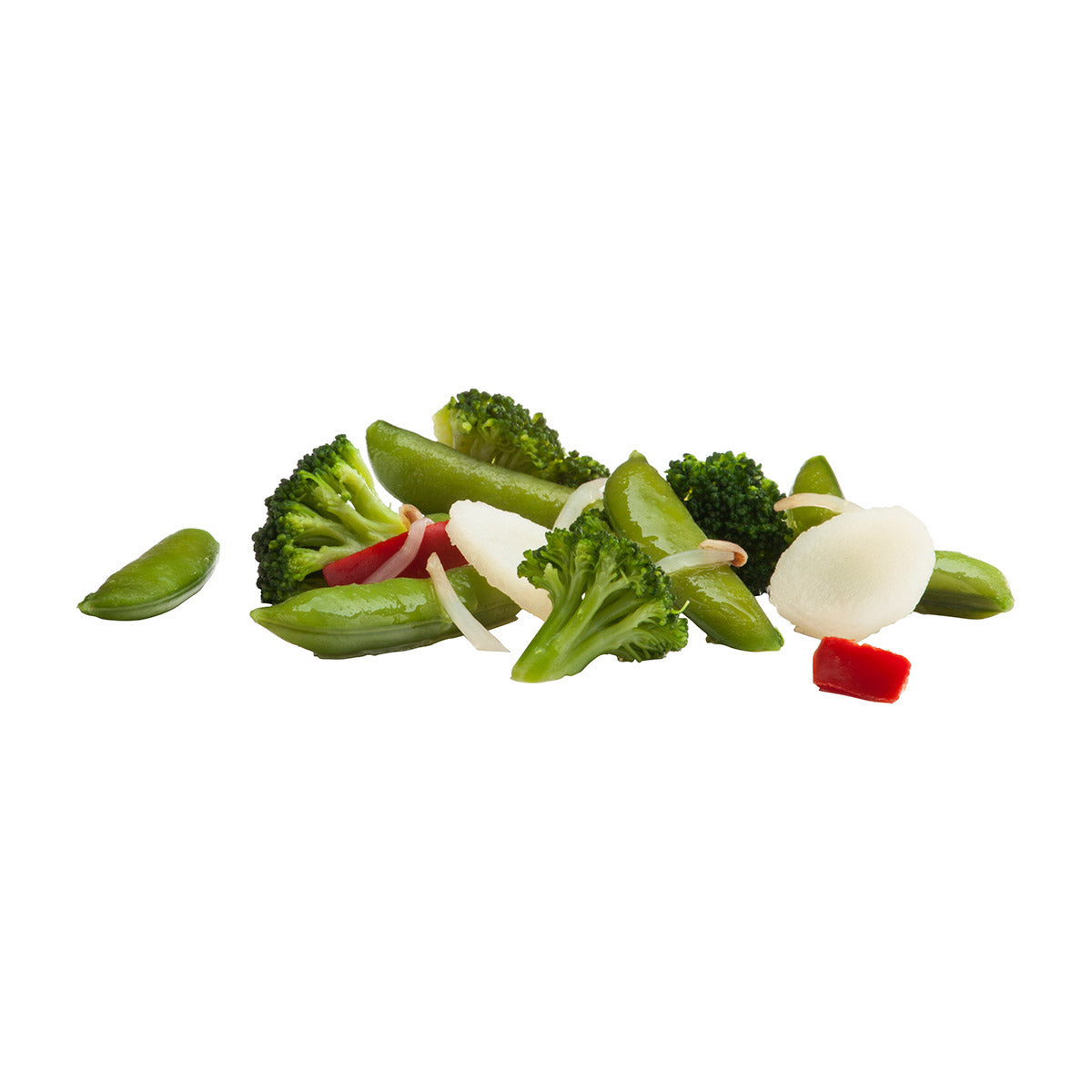 Simplot Simple Goodness Classic Vegetables Sugar Snap Pea Stir Fry Blend 2 Pound Each - 12 Per Case.