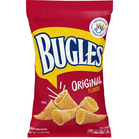 Bugles Snack Original 7.5 Ounce Size - 8 Per Case.