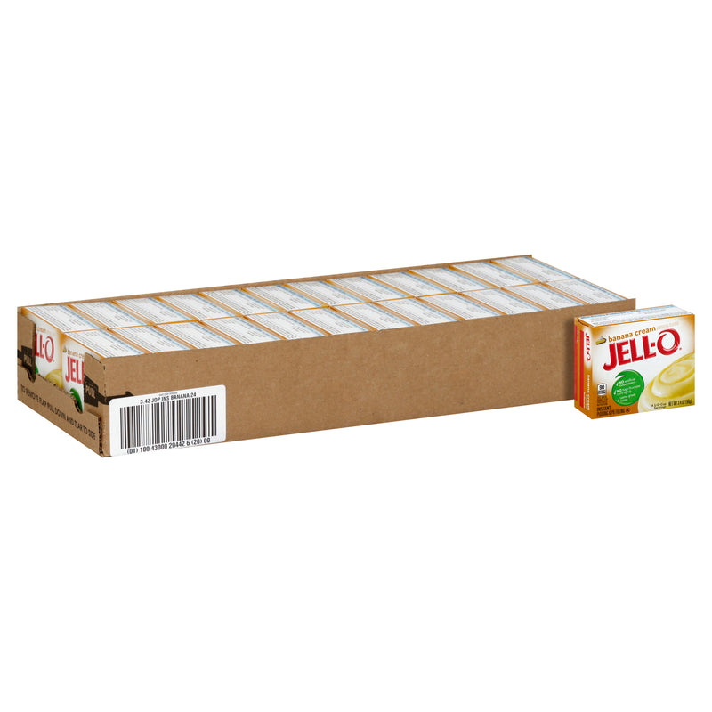 Jell-O Instant Banana Pudding, 3.4 Ounce Size - 24 Per Case.