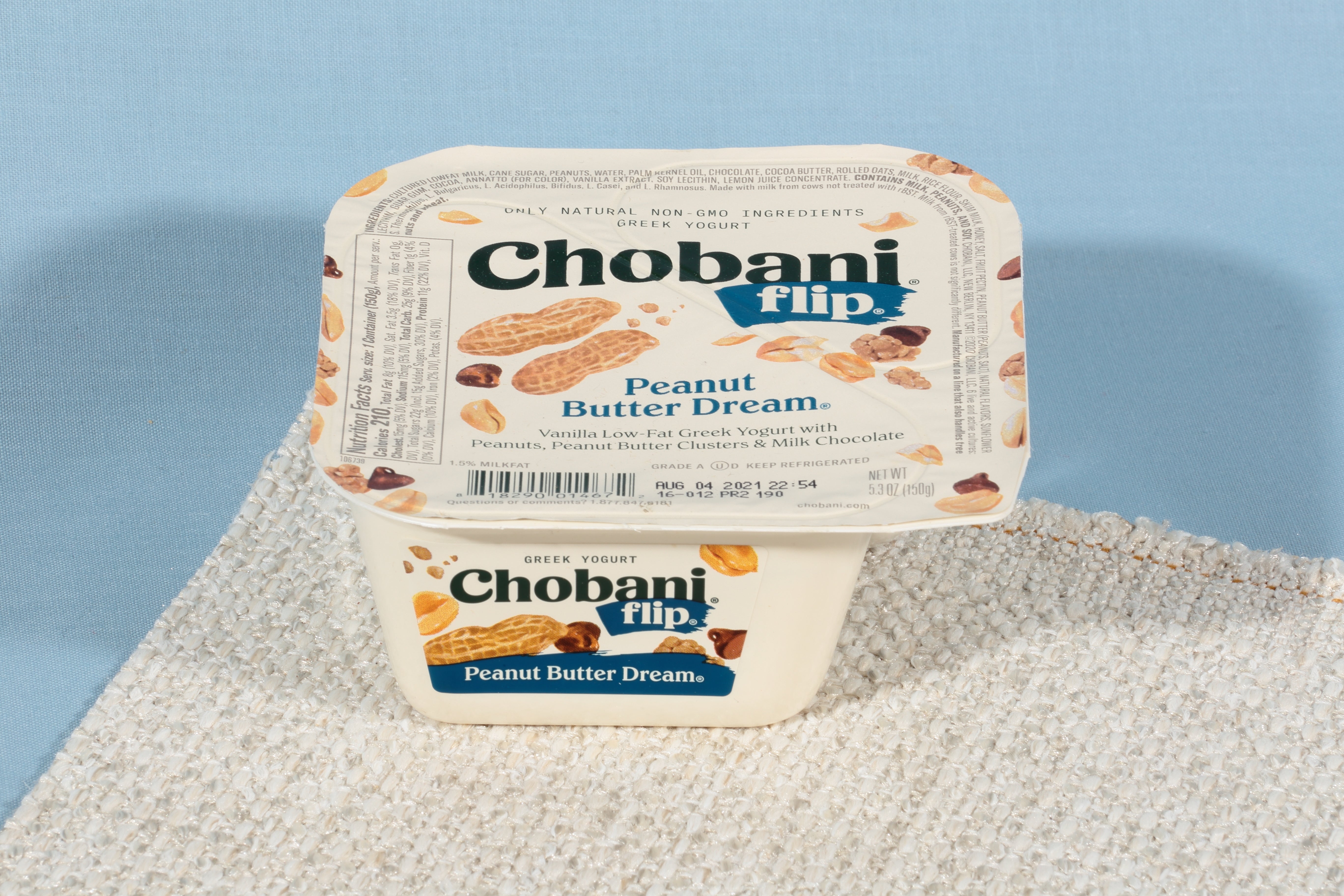 Chobani® Flip® Low Fat Greek Yogurt Peanut Butter Dream® 4.5 Ounce Size - 12 Per Case.