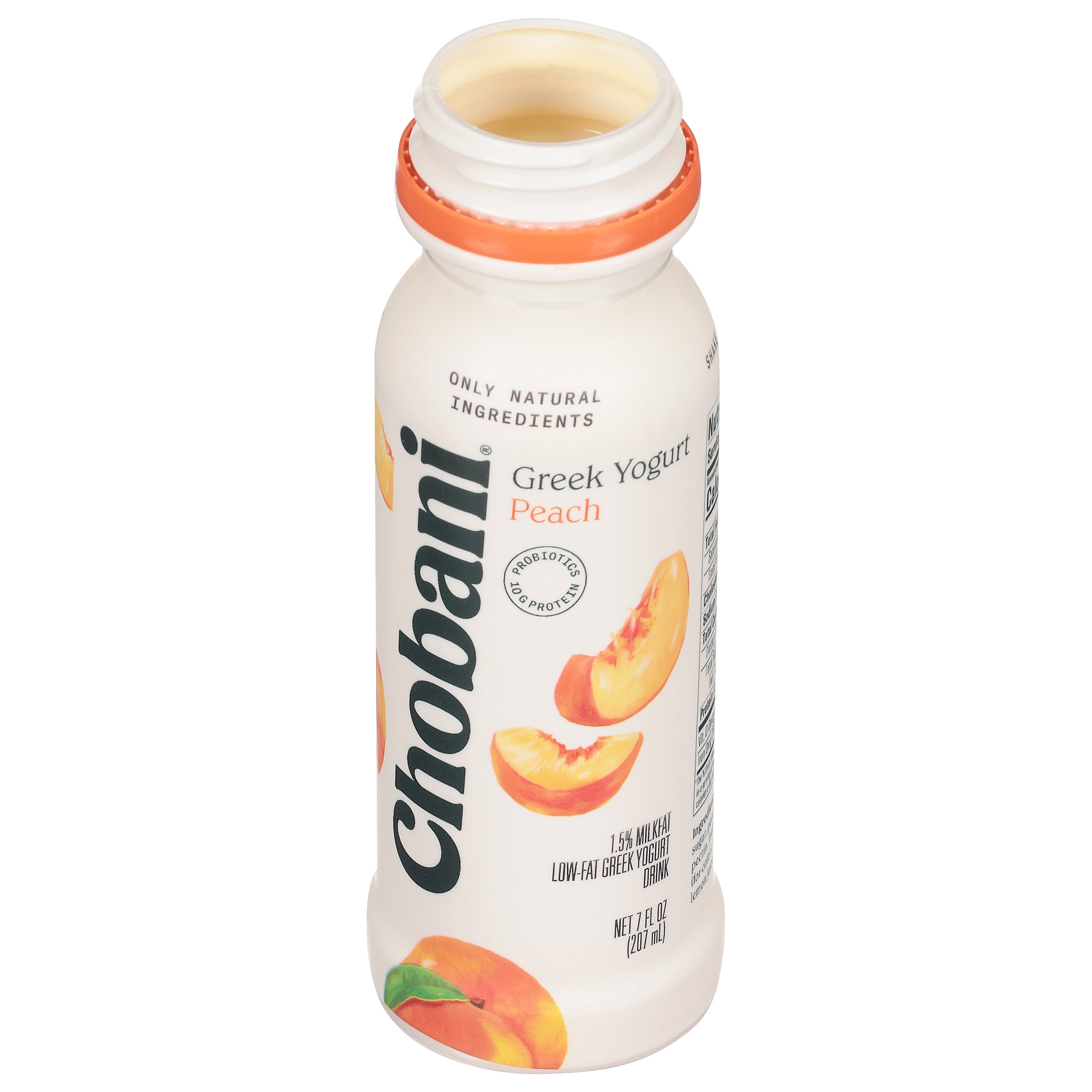 Chobani Yogurt Peach Drinkable 7 Fluid Ounce - 8 Per Case.