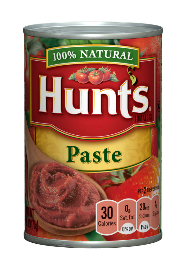 Hunt's Tomato Paste Pack 6 Ounce Size - 24 Per Case.