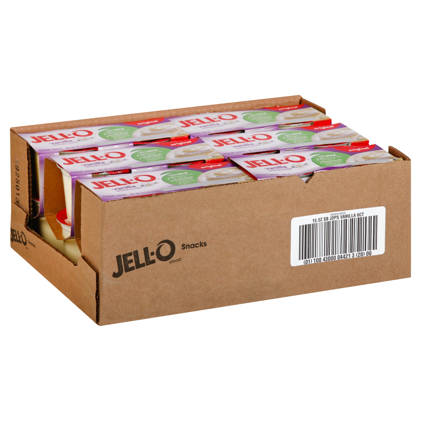 Jell-O Ready To Eat Vanilla Pudding, 3.88 Ounce Size - 24 Per Case.