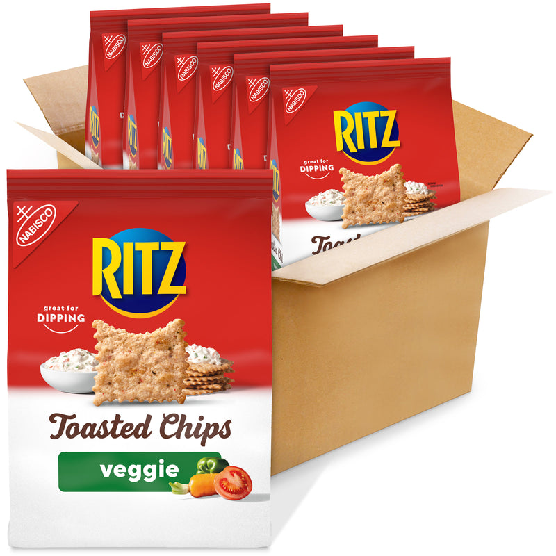 Ritz Veggie Chips 8.1 Ounce Size - 6 Per Case.