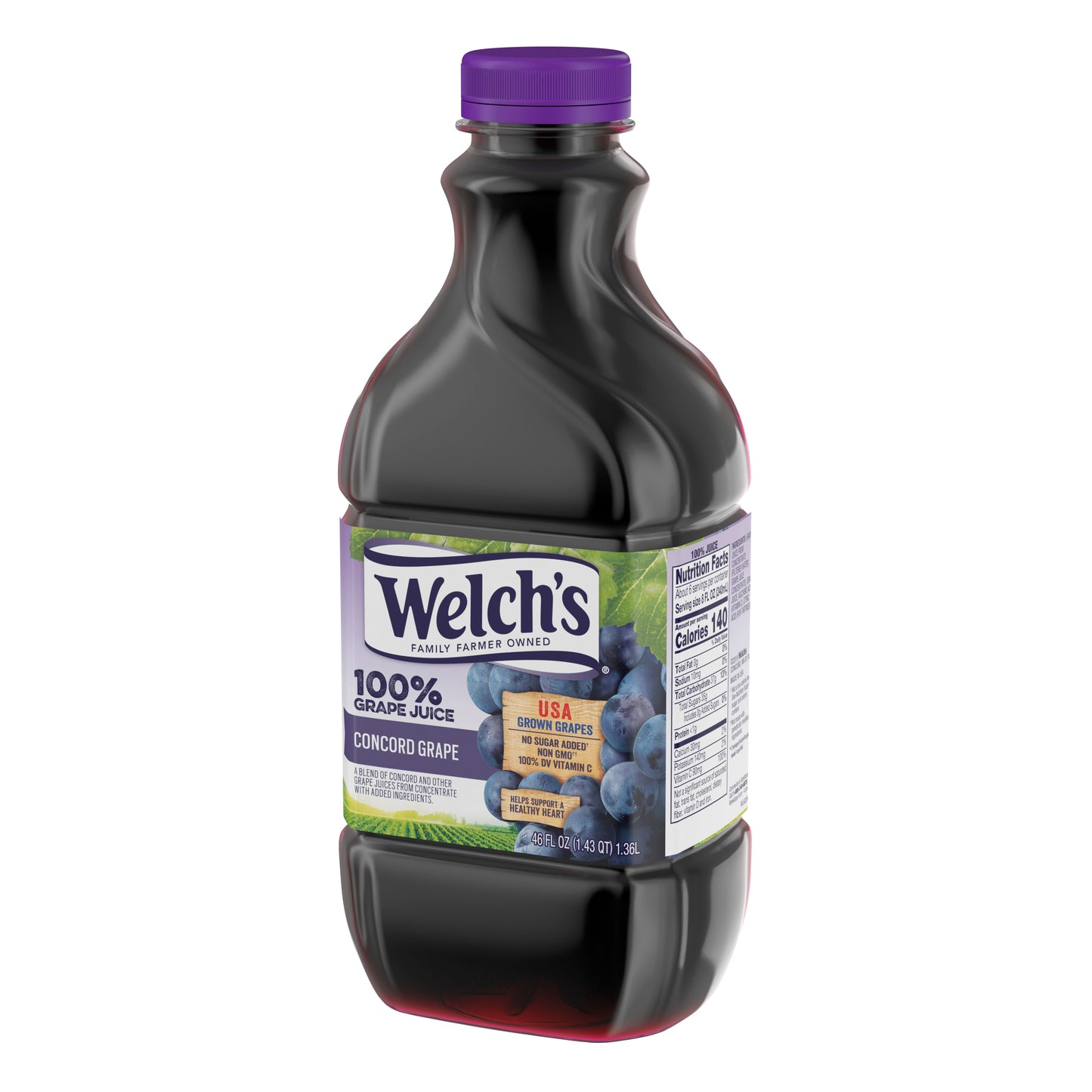 Fl Juice Concord Grape 46 Fluid Ounce - 8 Per Case.