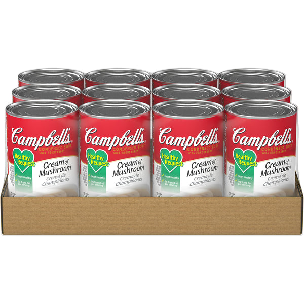 Campbell's Soup Healthy Request Cream Of Mushroom 50 Ounce Size - 12 Per Case.