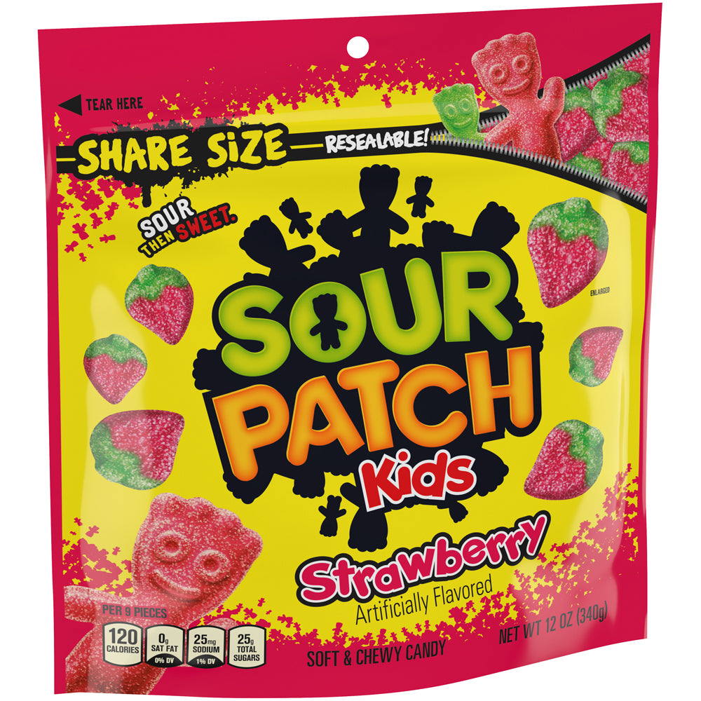 Sour Patch Strawberry Bag 12 Ounce Size - 12 Per Case.