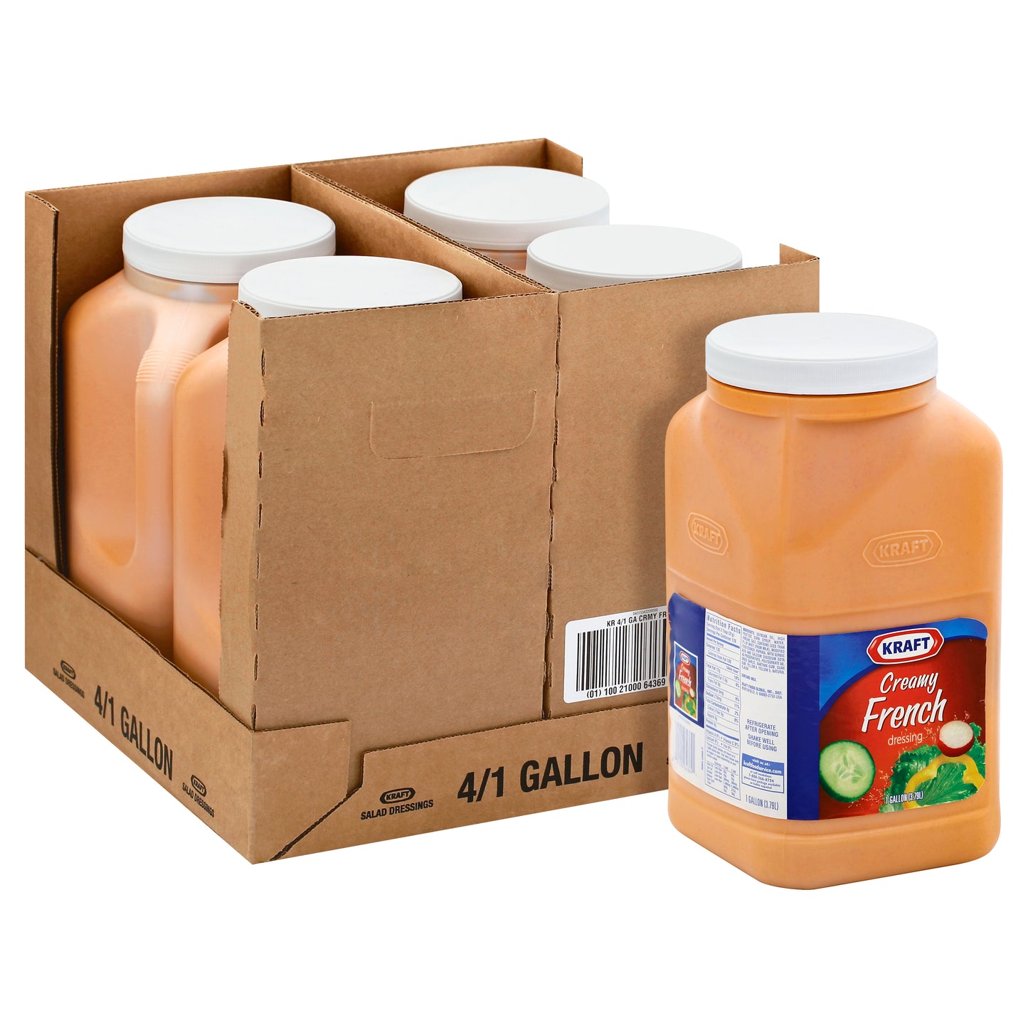 KRAFT Creamy French Salad Dressing 1 Gal. Jugs 4 Per Case