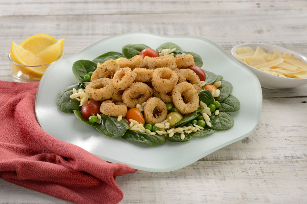 Tampa Maid Italian Breaded Calamari IQF 2 Pound Each - 6 Per Case.