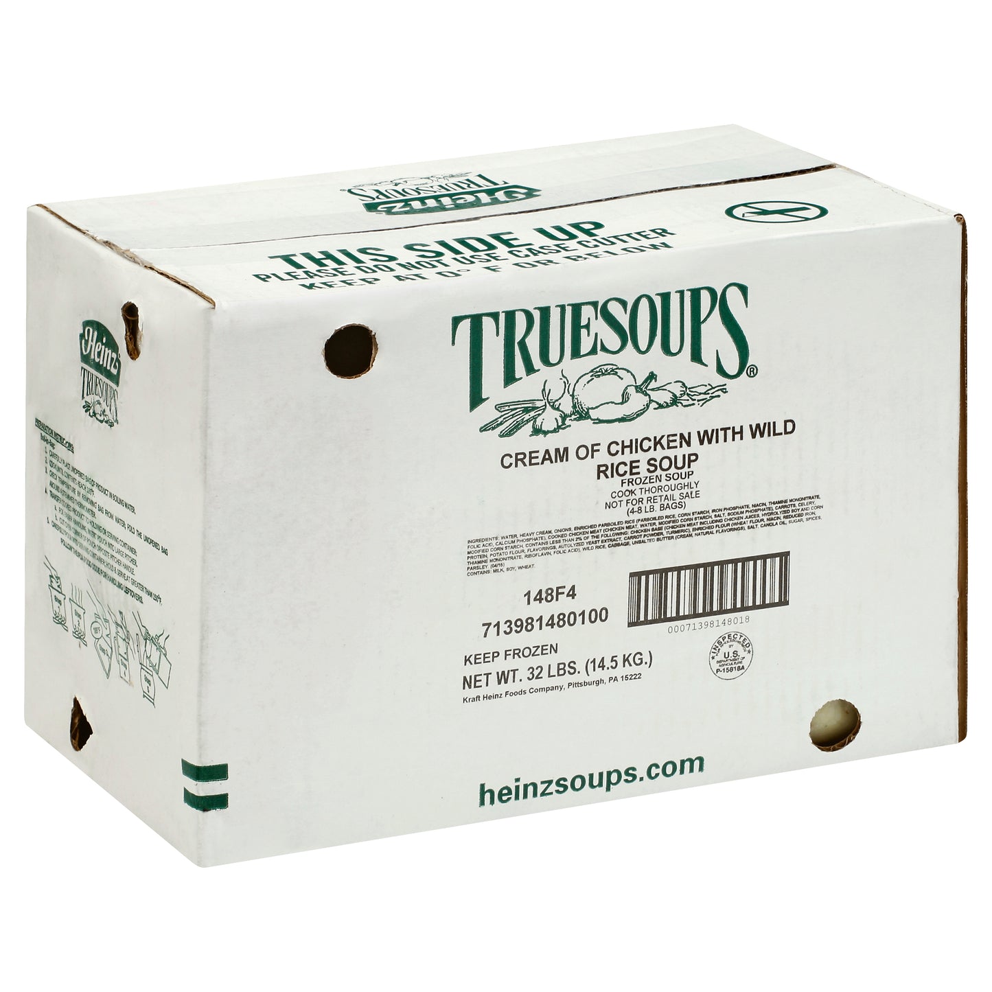 HEINZ TRUESOUPS Cream of Chicken Soup with Wild Rice 8 lb. Bag 4 Per Case