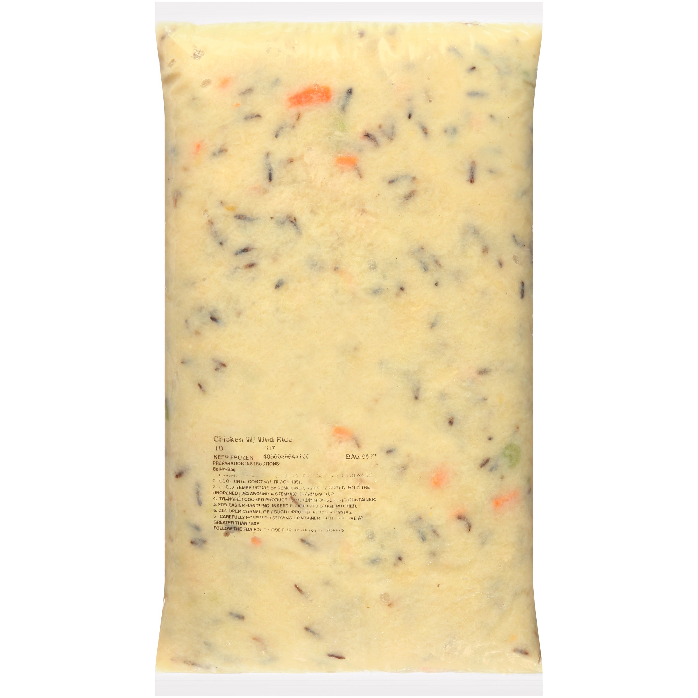 HEINZ CHEF FRANCISCO Chicken Soup with Wild Rice 8 lb. Bag 4 Per Case