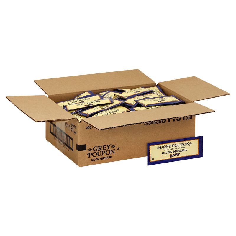 GREY POUPON Single Serve Dijon Mustard 0.25 Ounce Packets 200 Per Case