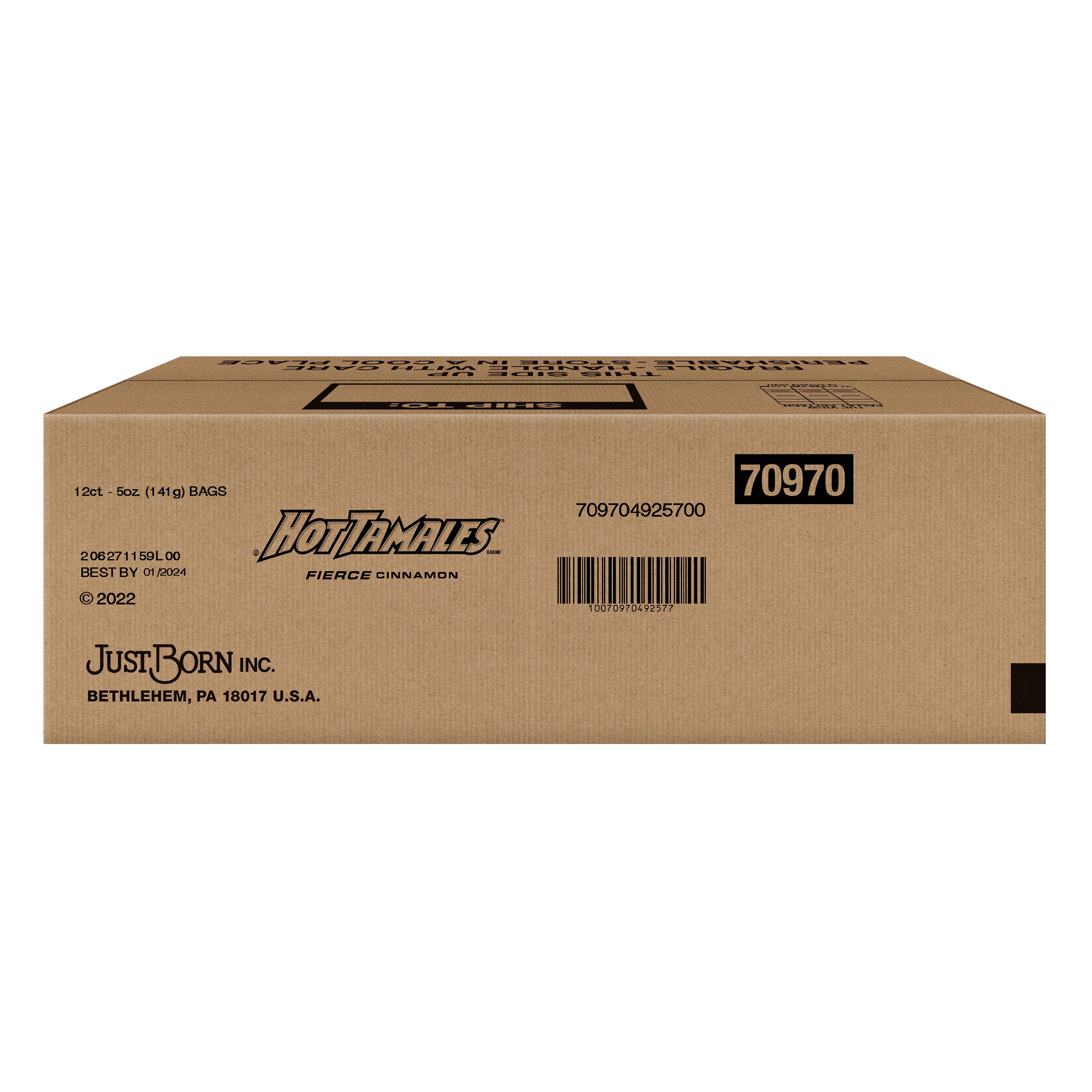 Hot Tamales® Peg Bag Fierce Cinnamon 5 Ounce Size - 12 Per Case.