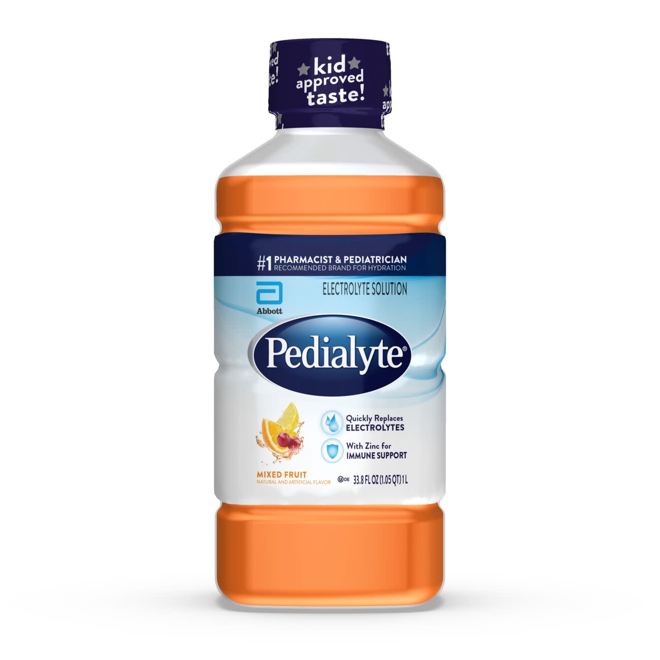 Pedialyte Mixed Fruit Bottle 33.8 Fluid Ounce - 8 Per Case.