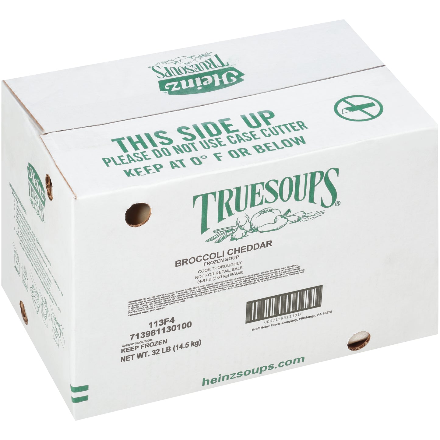 HEINZ TRUESOUPS Broccoli Cheddar Soup 8 lb. Bag 4 Per Case