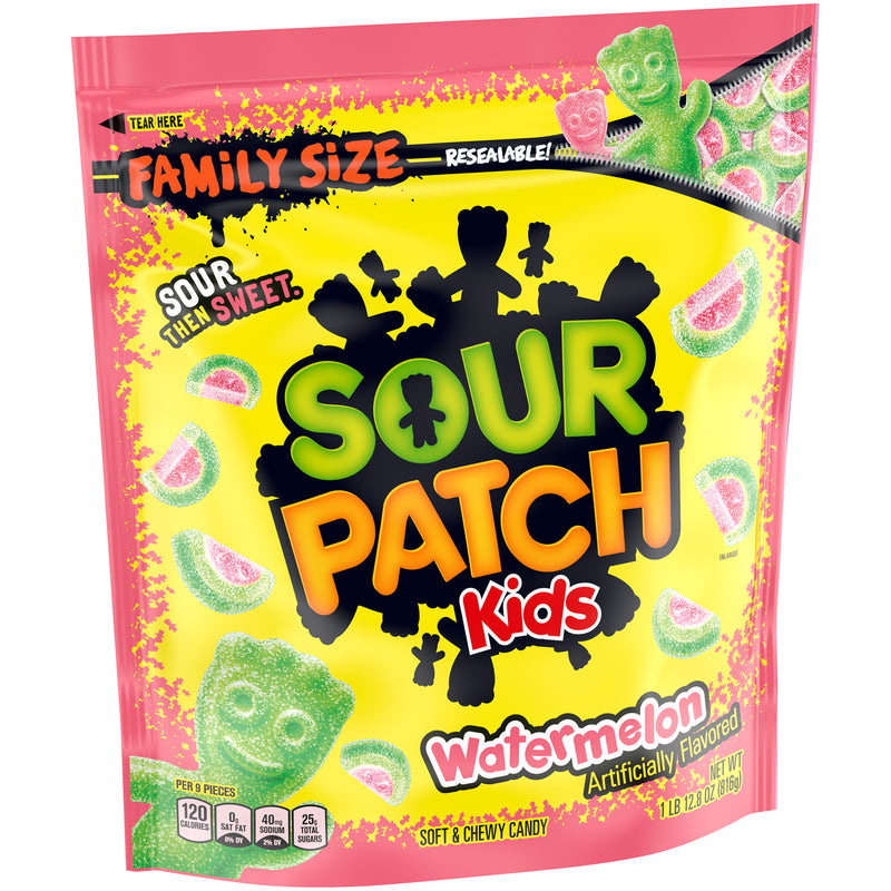 Lb Sour Patch Kids Wtrmln Bag 1.8 Pound Each - 4 Per Case.