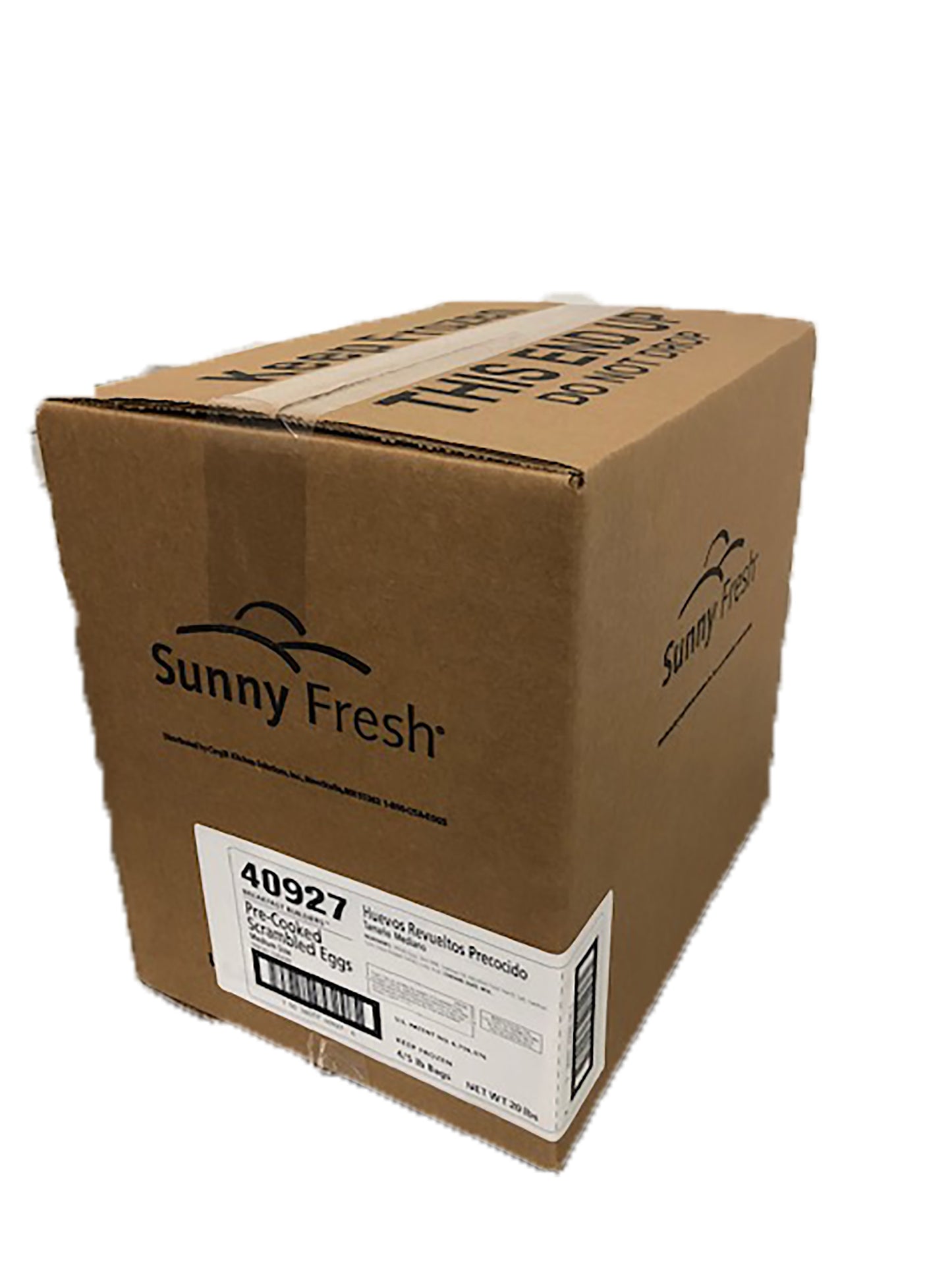 Sunny Fresh Precooked Medium Size Scrambled Eggs, 5 Pounds, 4 per case