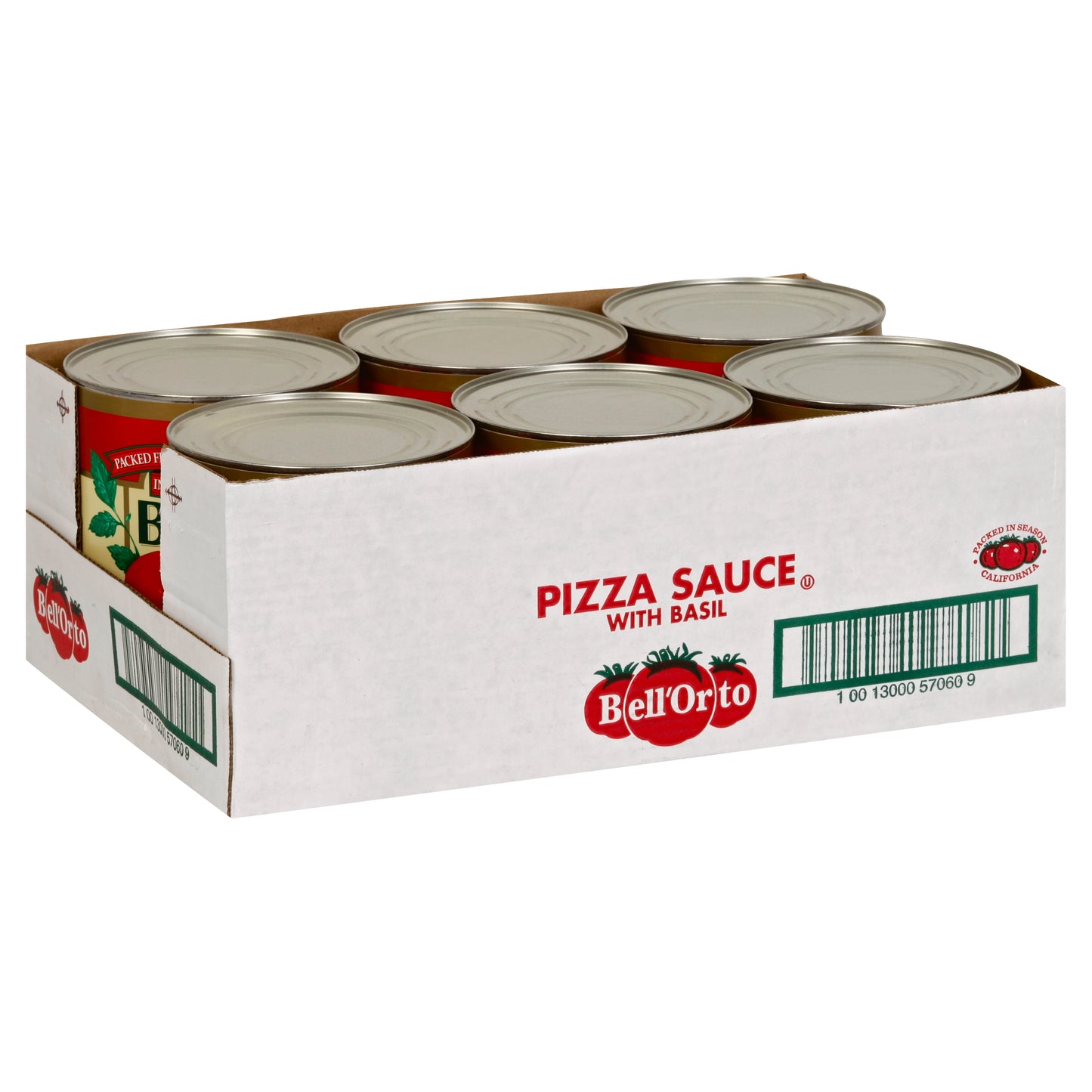 BELL ORTO Pizza Sauce with Basil 107 Ounce Can 6 Per Case