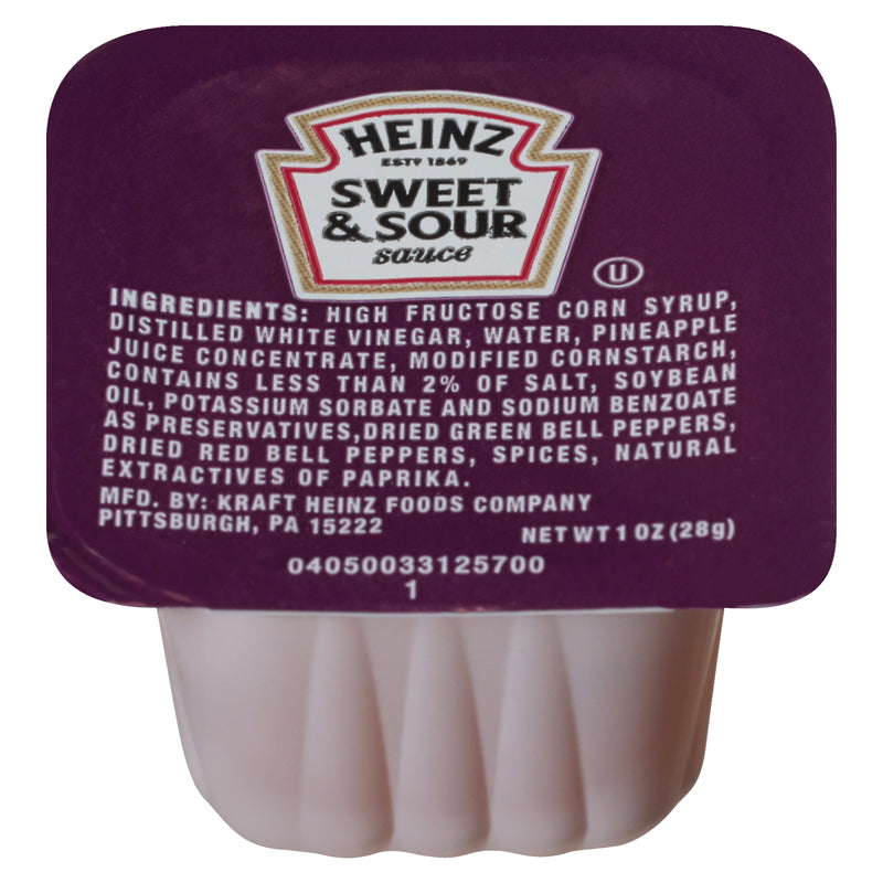 HEINZ Single Serve Sweet & Sour Sauce 1 Ounce Cups 100 Per Case