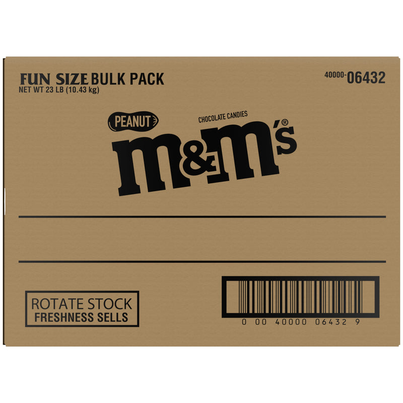 M&Ms Peanuts Milk Chocolate Candy Fun Size Bulk (1 Pound Bag)