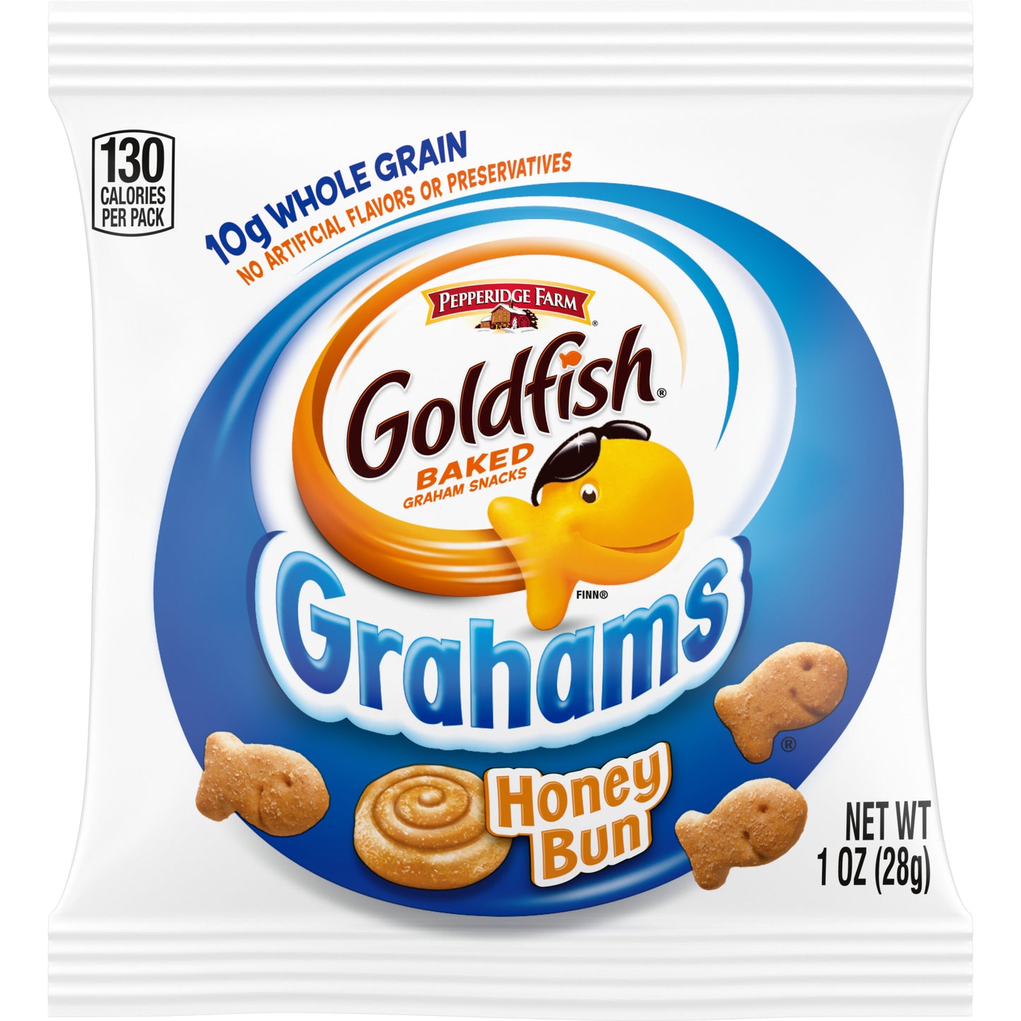 Pepperidge Farms Goldfish Honey Bun Graham 1 Ounce Size - 300 Per Case.