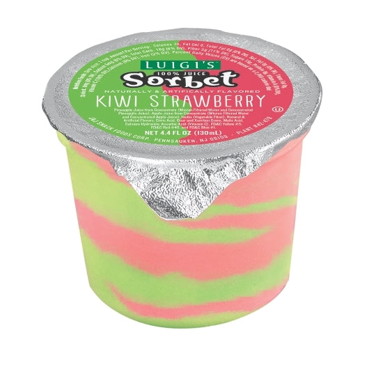 Luigi Strawberry Kiwi Sorbet Cups 4.4 Fluid Ounce - 96 Per Case.