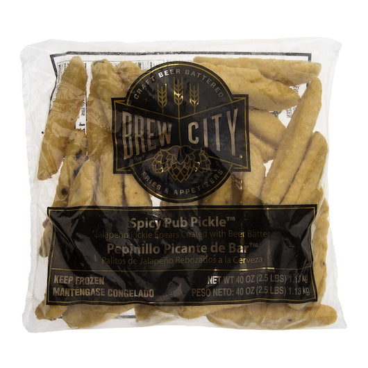 Brew City Spicy Pub Pickle 2.5 Pound Each - 6 Per Case.