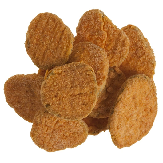 Golden Crisp Sliced Breaded Pickles 2.5 Pound Each - 6 Per Case.