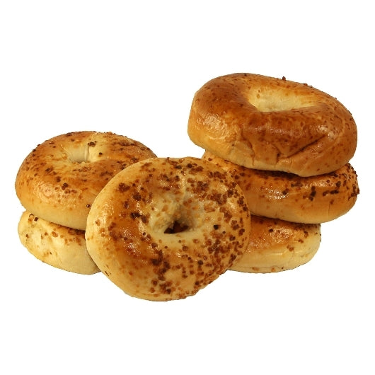 Just Bagels Retail Garlic Bagels 6 Each - 8 Per Case.