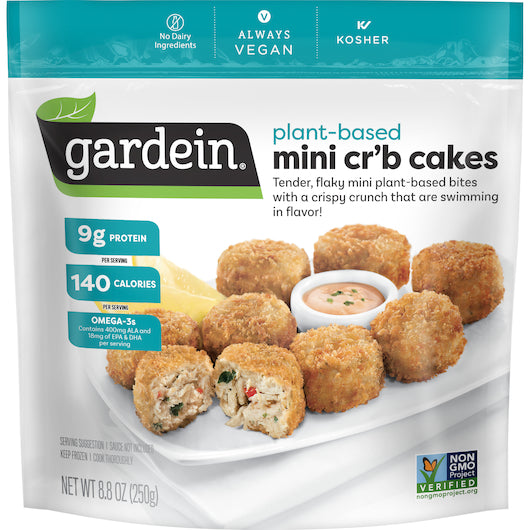 Gardein Mini Crispy Crabless Cakes 8.8 Ounce Size - 8 Per Case.