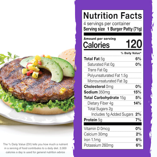 Gardein Chipotle Black Bean Burger 12 Ounce Size - 8 Per Case.