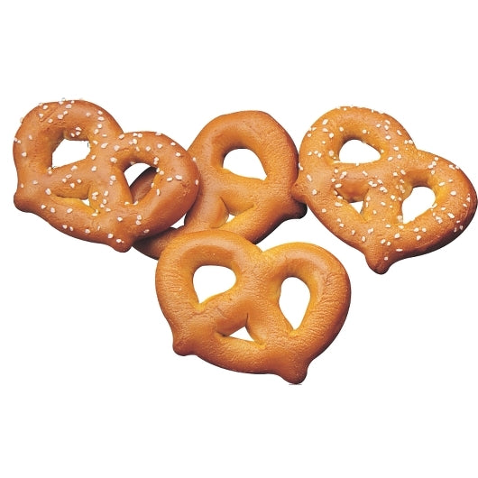 Superpretzel 51% Whole Grain No Salt Pretzel 1 Ounce Size - 200 Per Case.