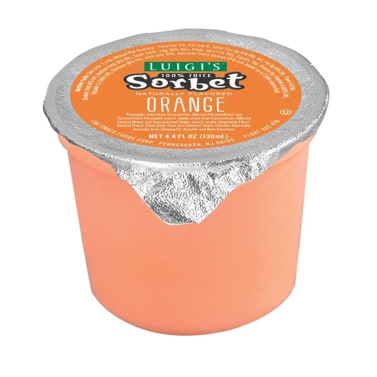 Luigi Orange Sorbet 4.4 Fluid Ounce - 96 Per Case.