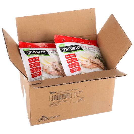 Gardein Lightly Seasoned Chicken Scallopini 10 Ounce Size - 8 Per Case.