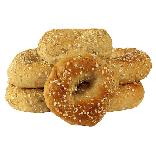 Just Bagels Retail Multigrain Bagels, 6 Each - 8 Per Case.