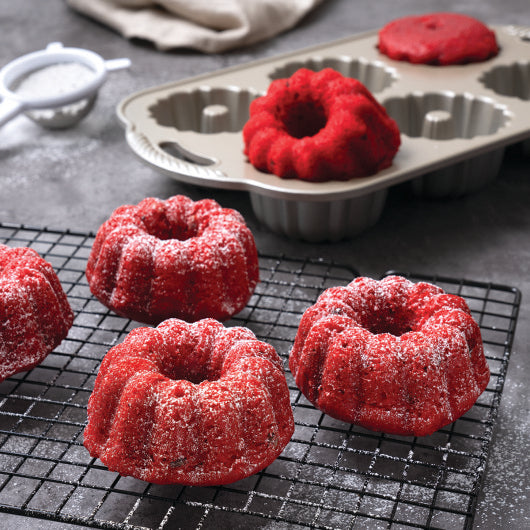 New Day Red Velvet Mini Bundt Cake 3 Ounce Size - 24 Per Case.